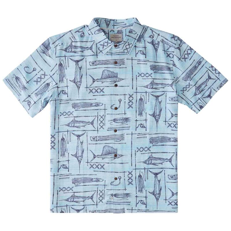 QUIKSILVER WATERMAN Men's Blue Water Fish Shirt | West Marine