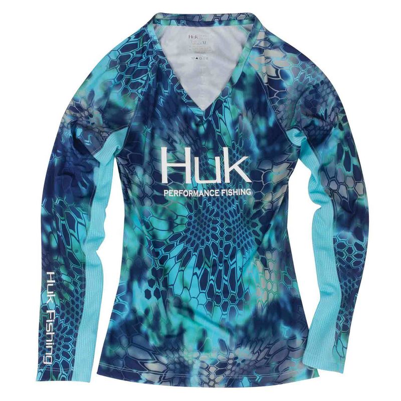 HUK Performance Fishing Womens Kryptek Icon Long Sleeve Shirt