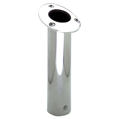 90 Degree Fishing Rod Holder with Adapter for round Dock Posts Made in USA
