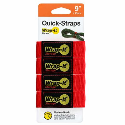 Wrap-It Storage Quick-Strap Cord Wraps, 9 inch (12 Pack) Red - Hook and  Loop Strap, Extension Cord Holder Gifts for Boat, Rope, Hose, and Cable