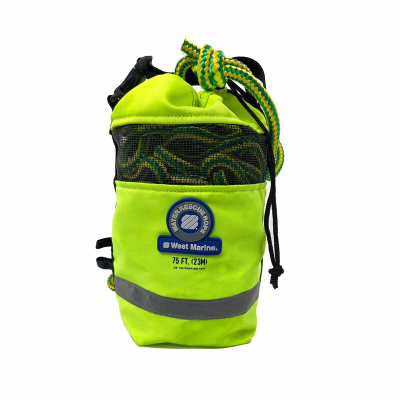 75' Neon Yellow Water Rescue Throw Rope