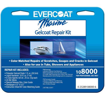 1DFAUL Gel Coat Repair Kit for Boats, 13pcs Fiberglass Repair Kit for Boats, Boat Gelcoat Repair Kit for Fast Repair Scratches, Chips, and Cracks