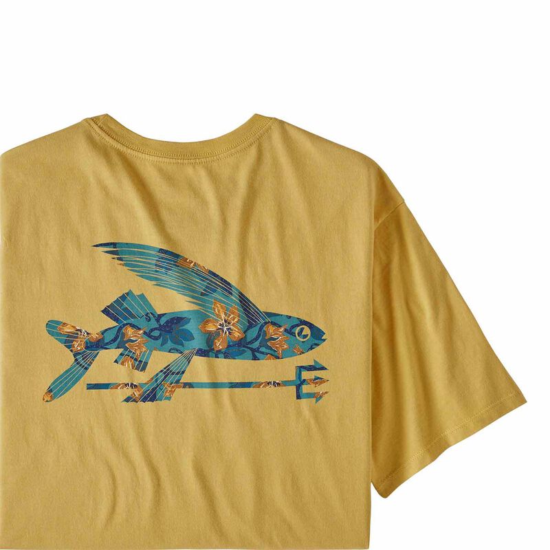 Patagonia Flying Fish Print Casual Short Sleeve T-Shirt Men T