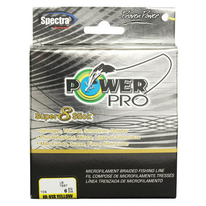 Power Pro Braid 50LB X 300YDS Hi-Vis YELLOW, BRAID, POWER PRO