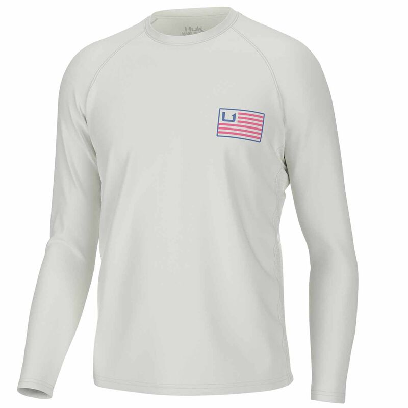 Huk Americana Flag Pursuit Long Sleeve Performance Fishing Shirt - Men's 