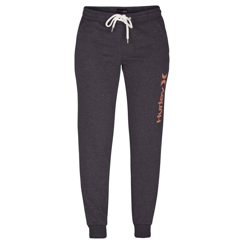 Hurley Women's One & Only Fleece Jogger Sweatpants, Grey Heather