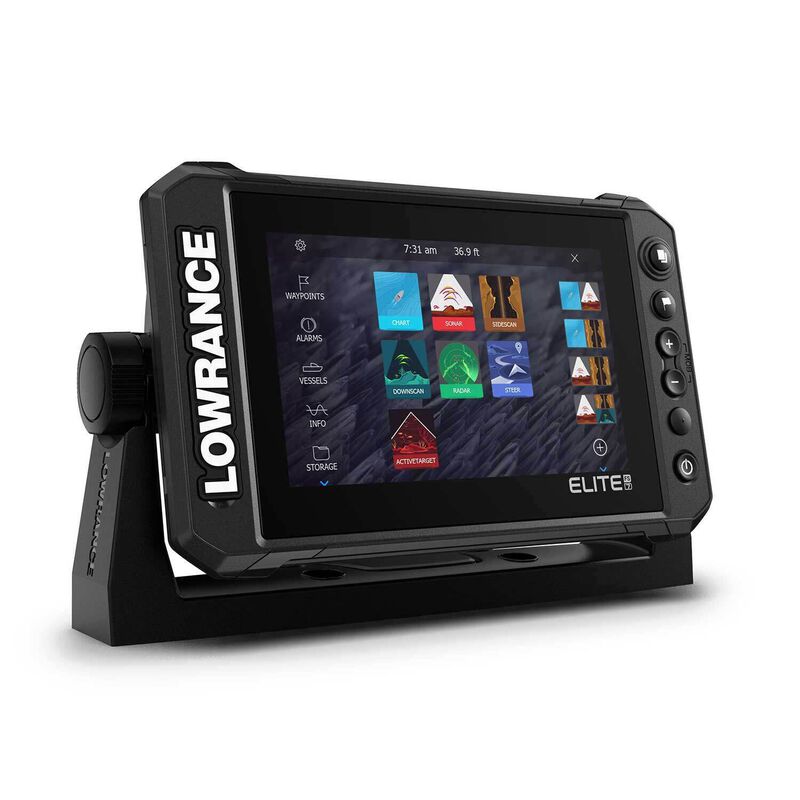 LOWRANCE Elite FS 7 Fishfinder/Chartplotter Combo with HDI Transducer and  C-MAP Contour Charts