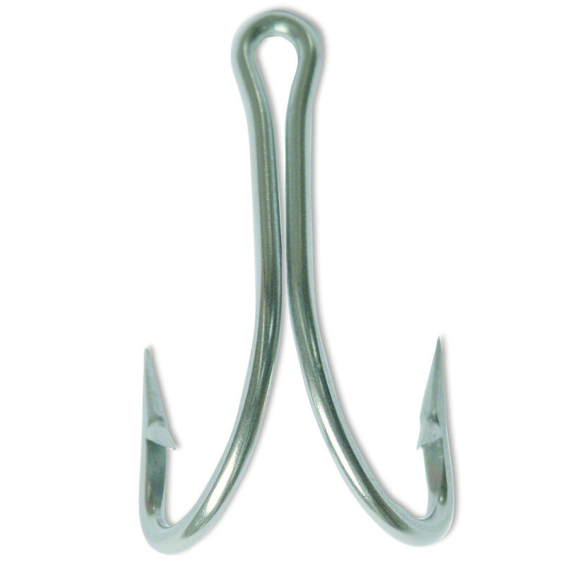 MUSTAD HOOKS Double O'Shaughnessy Hook, Stainless Steel, 2X Strong, Size  8/0, 10-Pack