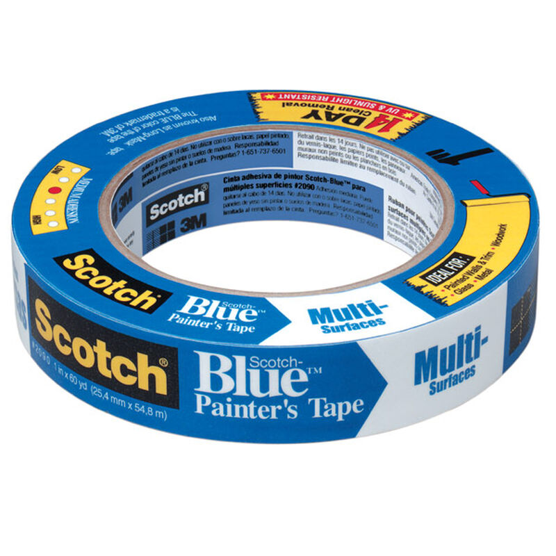 Blue Painters Tape 1 inch x 60 Yards - Case of 48 Rolls, Made in USA, Clean  Removal Blue Tape for Painting Sharp Lines & Edges, UV Resistant Blue