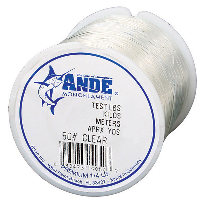 Ande Premium Monofilament Line - 1/2 lb. Spool - 50 lb. Test - Clear
