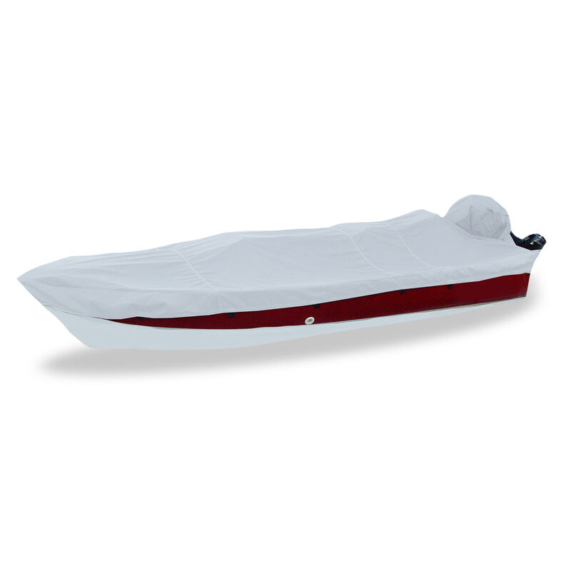 16'6 Styled-to-Fit Boat Cover for Narrow V-Hull Fishing Boats with Side Console by Carver | Boat Deck & Bimini Tops at West Marine