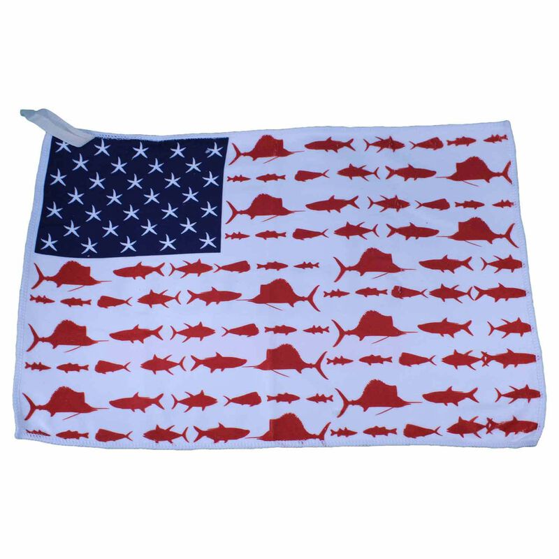 Danco Microfiber Fishing Towel, Fish Flag