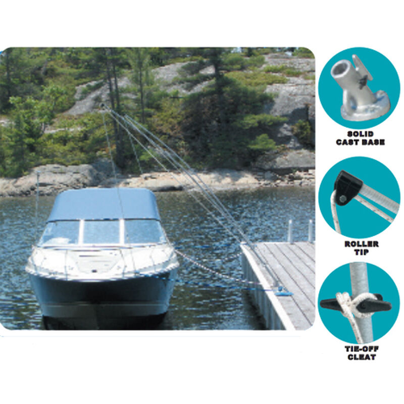 60 Degree Fishing Rod Holder for Dock or Boat Made in USA