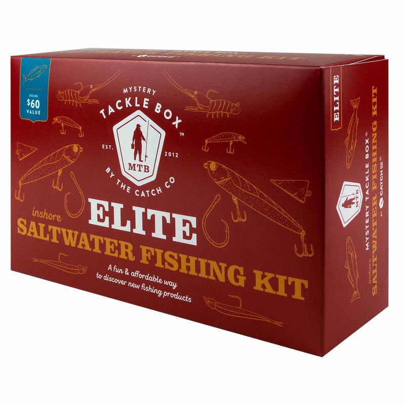 Catch Co Mystery Tackle Box Ultimate Inshore Saltwater Fishing Kit |  Redfish | Striped Bass | Snook | Speckled Trout | Flounder
