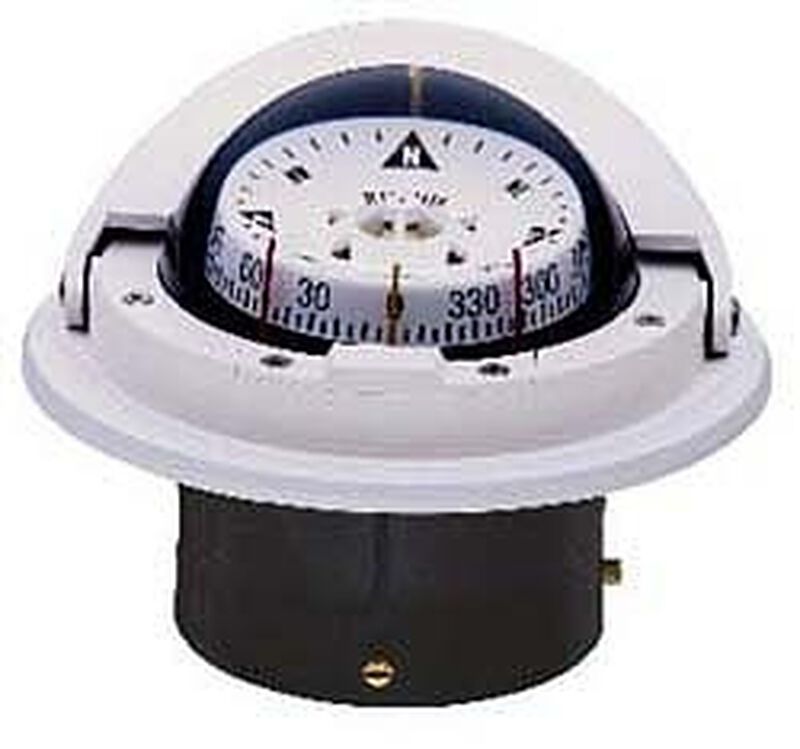 Flush-Mount Voyager Compass, CombiDamp Dial, White West Marine