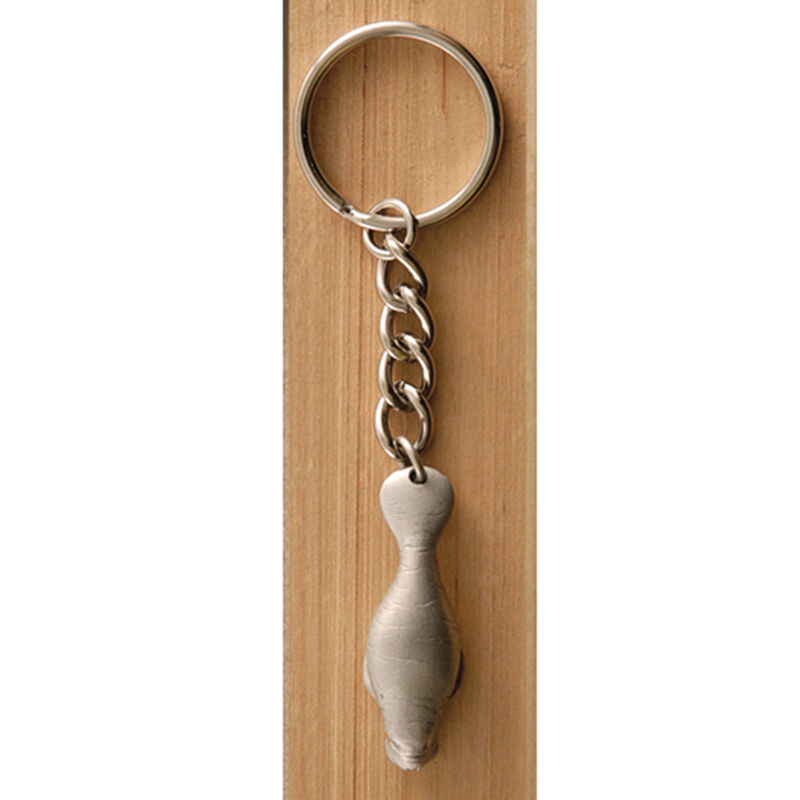 Solid Pewter Manatee Key Chain