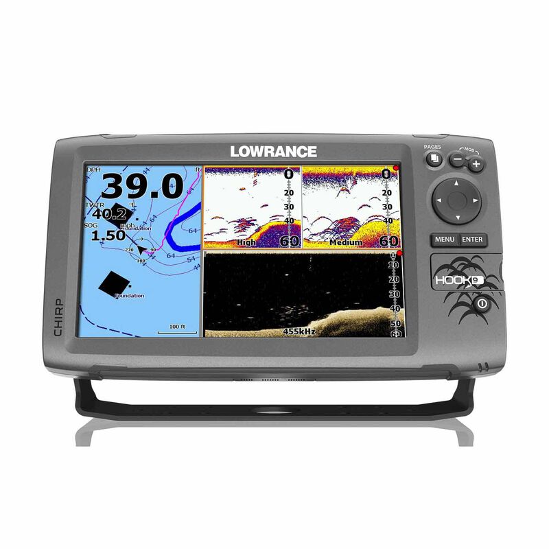LOWRANCE Hook-9 Fishfinder/Chartplotter with Mid/High (83/200kHz