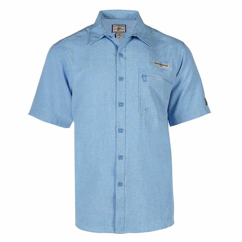 Hook & Tackle Tamarindo Short Sleeve Fishing Shirt - Blue, Men's, Size: XL
