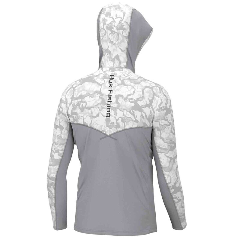 Pelagic Defcon Icon Hooded Fishing Shirt Slate / XL