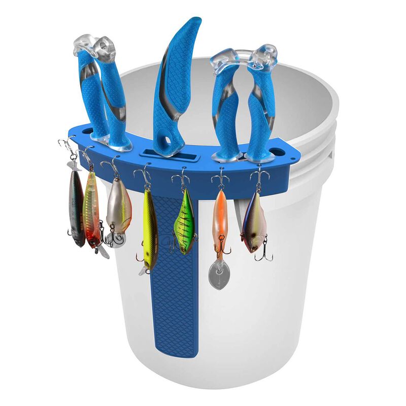  Cuda BTC, Bucket Tackle Center - works with 5 gallon  buckets. (bucket, tools, lures, not included) Blue : Sports & Outdoors