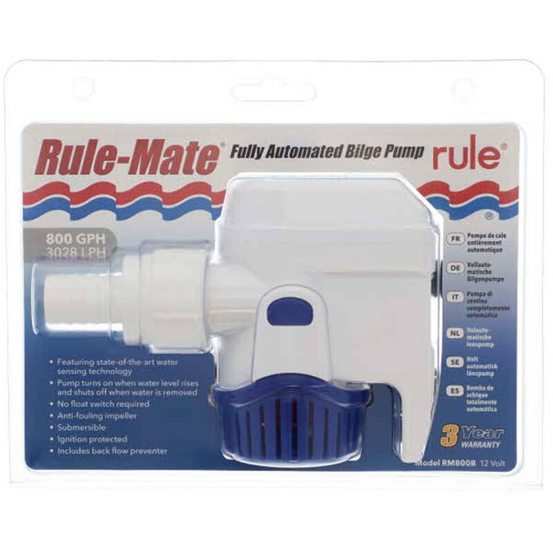 Boating Essentials 800 GPH Automatic Bilge Pump