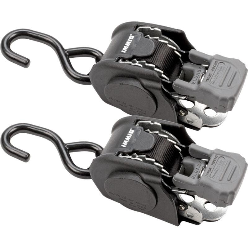 Boat Buckle Retractable Tie Downs - Pair - Willie Boats