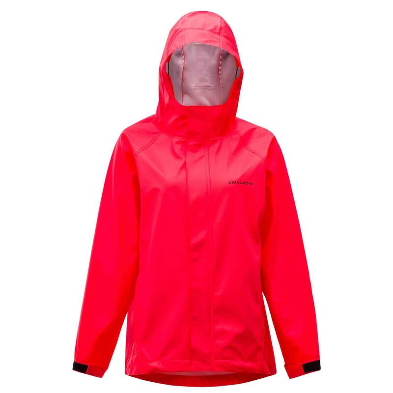 Grundens Women's Pisces Jacket, Fiery Coral/Crocodile, Large