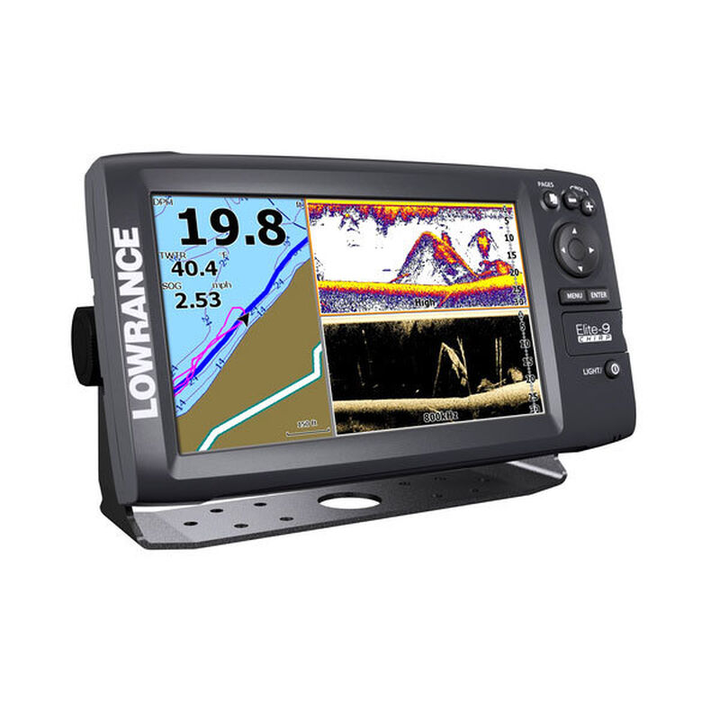 Lowrance Elite-7 CHIRP Fishfinder/Chartplotter with 83/200+455/800 KHz  Transducer : : Sports, Fitness & Outdoors