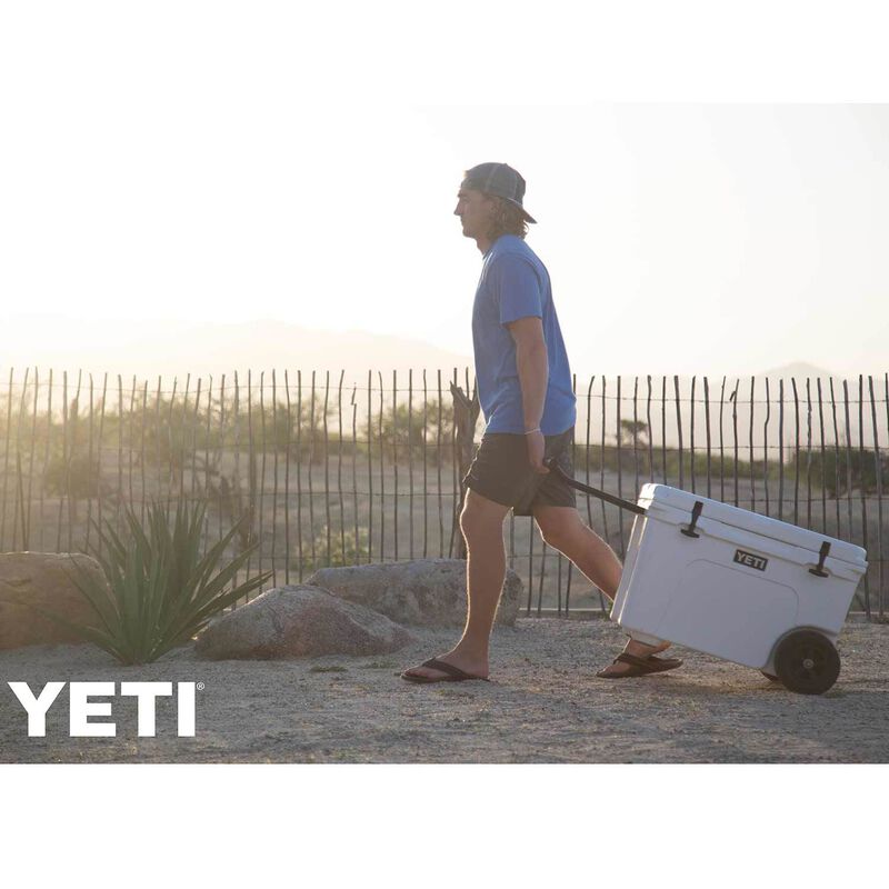 YETI TUNDRA HAUL WHEELED COOLER TAN - sporting goods - by owner