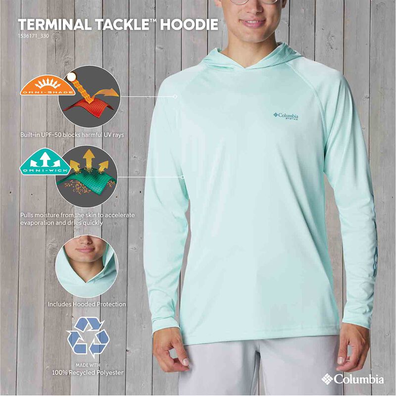 Men's Pfg Hoodie Sweatshirt Fishing Shirts Long Sleeve Quick Dry