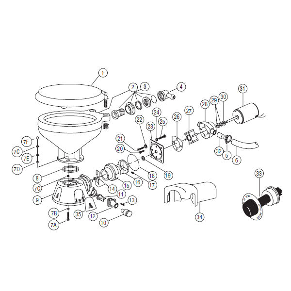 jabsco toilet repair kit