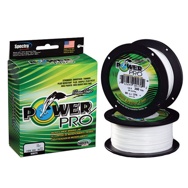 POWER PRO Spectra Braided Fishing Line, 20Lb, 300Yds, White
