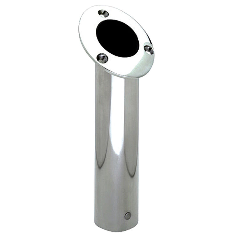 Stainless Steel Rod Holder with Black PVC Liner - White Water