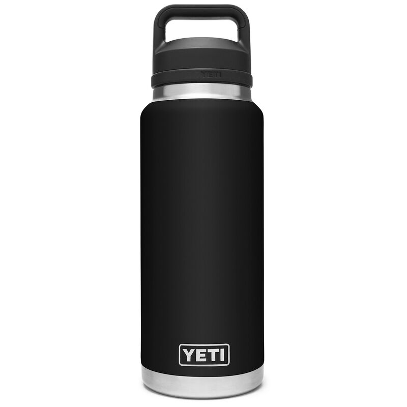 YETI Rambler 36-fl oz Stainless Steel Water Bottle with Chug Cap, Black at