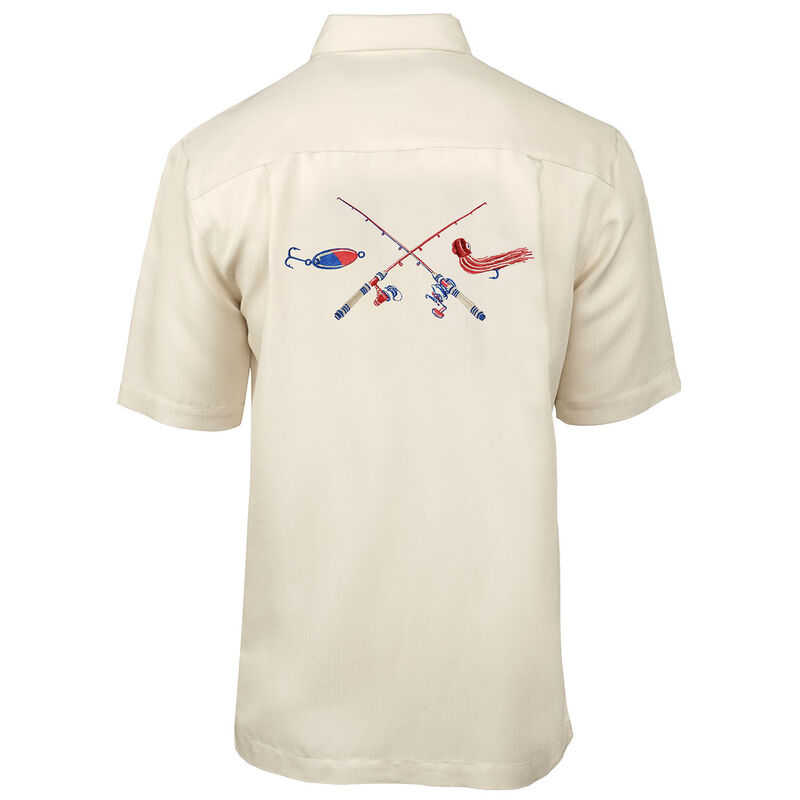 Men's Crossing Rods Embroidered Fishing Shirt