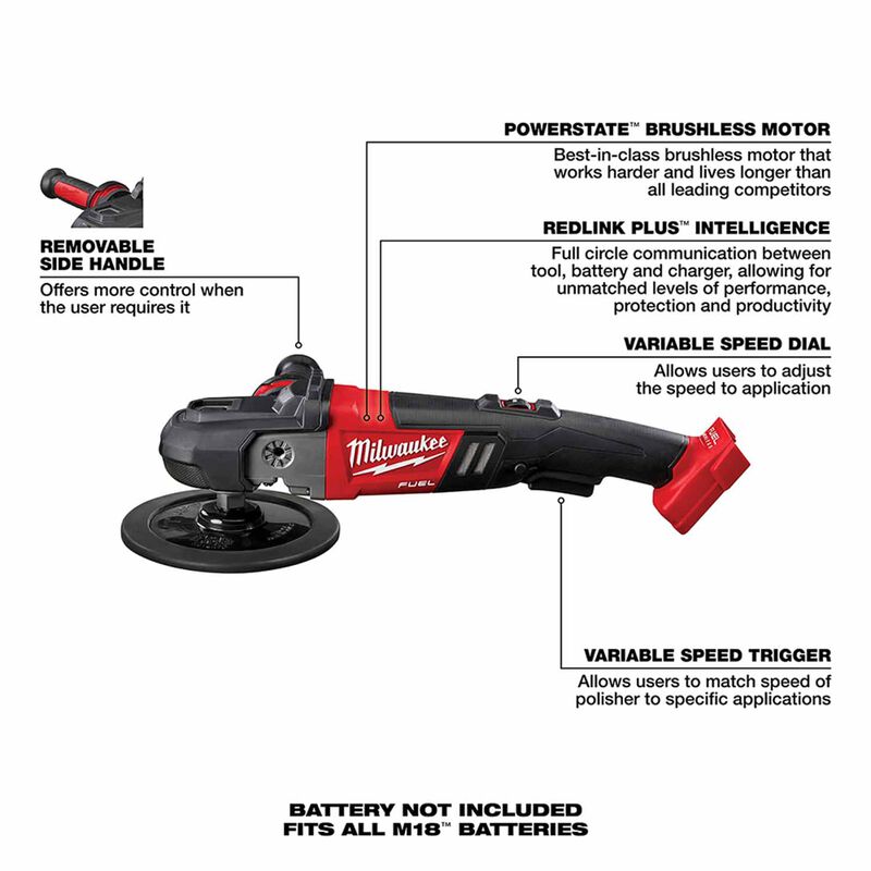 7 in. - 9 in. Variable-Speed Polisher with Soft Start