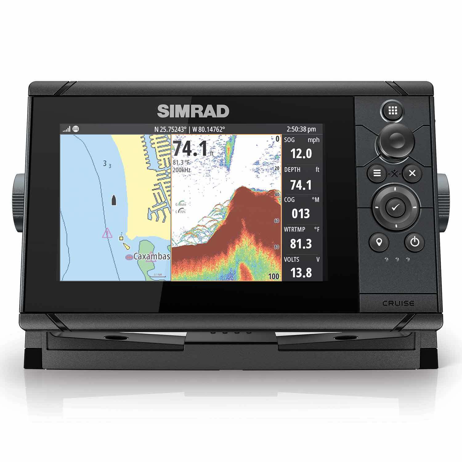 SIMRAD Cruise 7 Chartplotter/Fishfinder Combo with 83/200