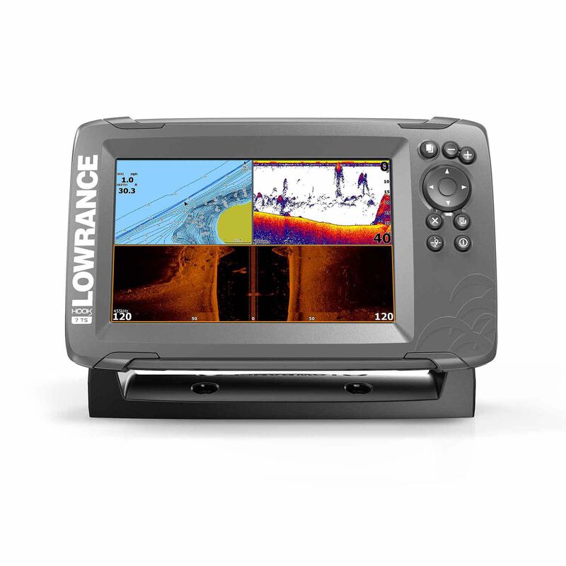 LOWRANCE HOOK² 7 Fishfinder/Chartplotter Combo with TripleShot Transducer  and US Inland Charts