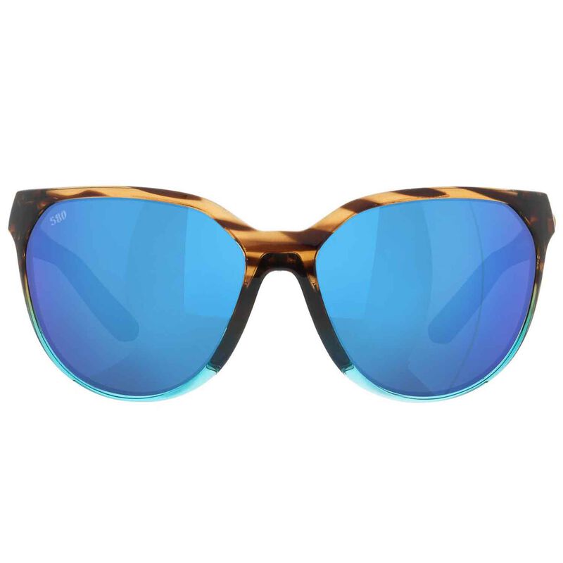 White Sunglasses Polarized | Recycled Plastic | Waxhead Wahoo Blue