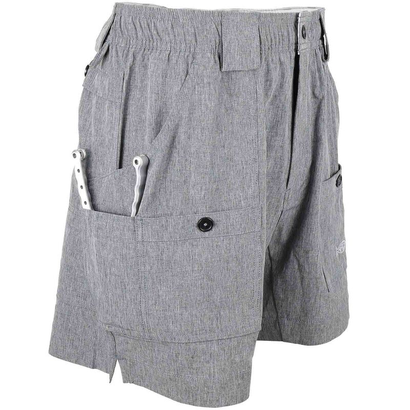 AFTCO Men's Stretch Original Fishing Shorts Charcoal Heather / 32