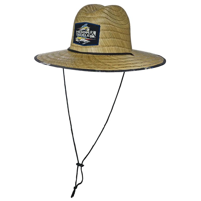 Hook and Tackle Mens Lifeguard Marlin Straw Hat