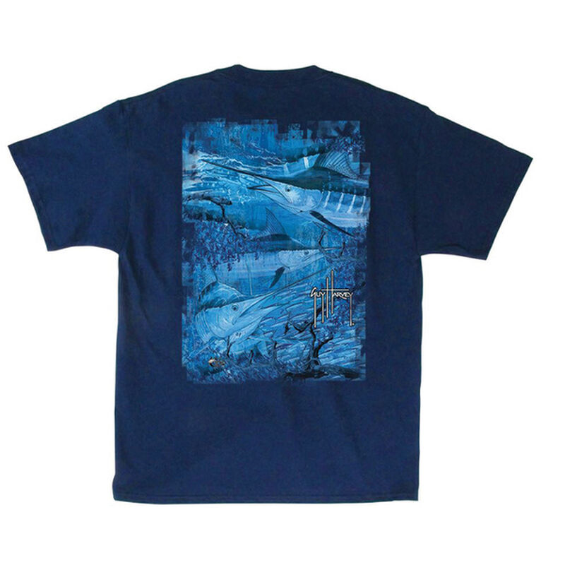 Guy Harvey Mens Camo Marlin Long Sleeve T-Shirt - Multi - Medium