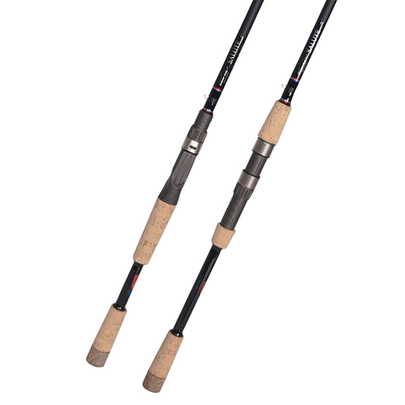 Python Casting Rod 2 Pieces 7' Portable Baitcasting Pole Professional Bass  Fishing Rod