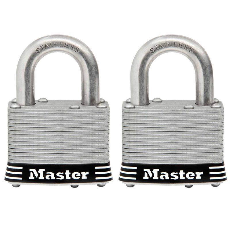 Master Lock 2 2 Pack Stainless Steel Lam Padlock 5SSTHC