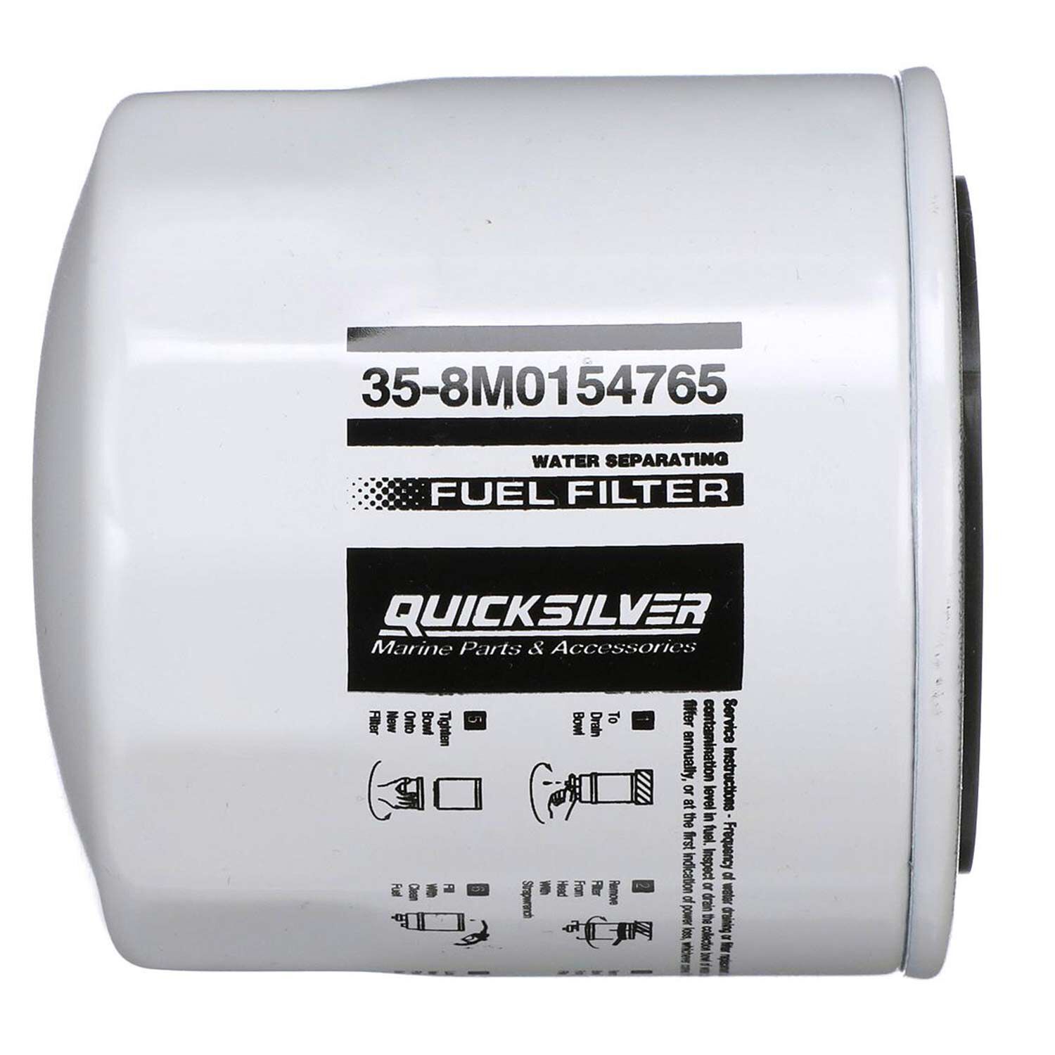 QUICKSILVER 8M0154765 Water Separating Fuel Filter for Various