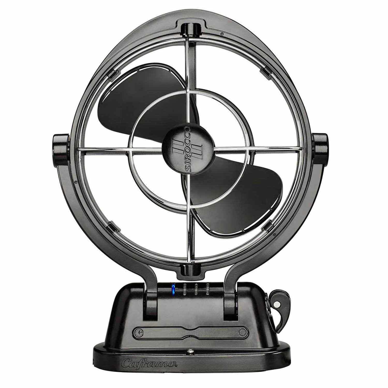 CAFRAMO Sirocco II Cabin Fan, Multi-Position, Black | West Marine