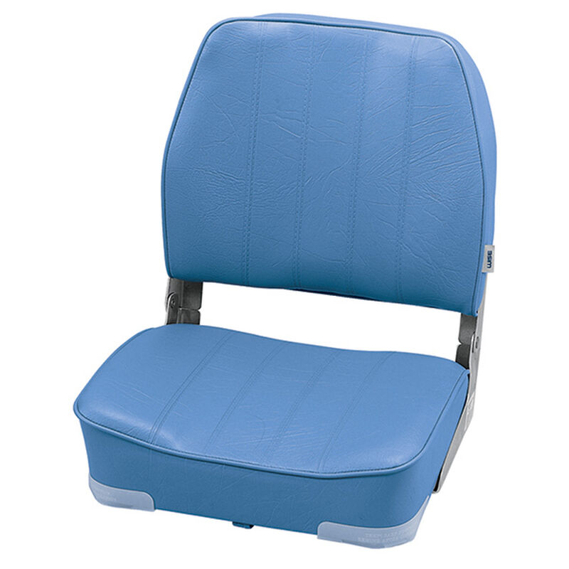 WISE SEATING Promotional Low Back Folding Boat Seat, Light Blue