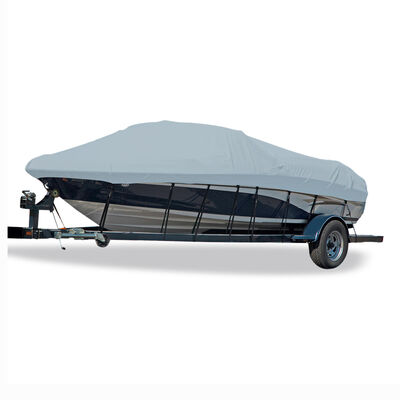 CARVER 14'6 Styled-to-Fit Boat Cover for Wide V-Hull Fishing Boats O/B