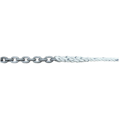 LEWMAR Pre-Spliced Anchor Rode, 10' of 1/4 Chain, 150' of 1/2  Three-Strand Line