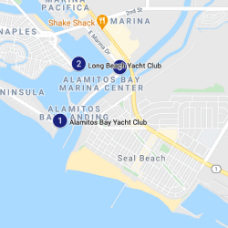 long beach yacht club map